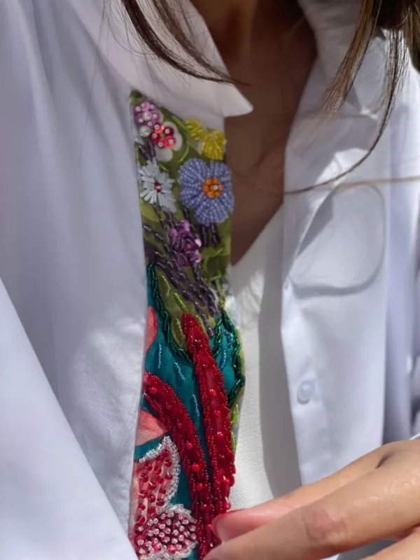 Embroidered Placket Shirt